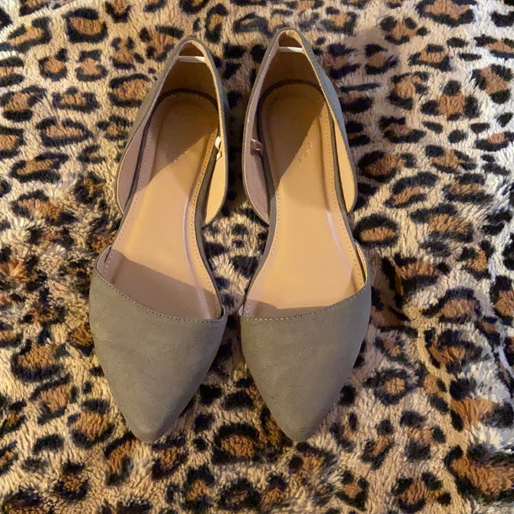 Charlotte Russe Olive Flats